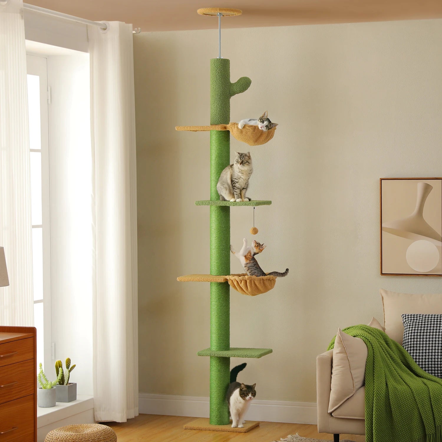 Desert Oasis™ Floor-to-Ceiling Cat Tower