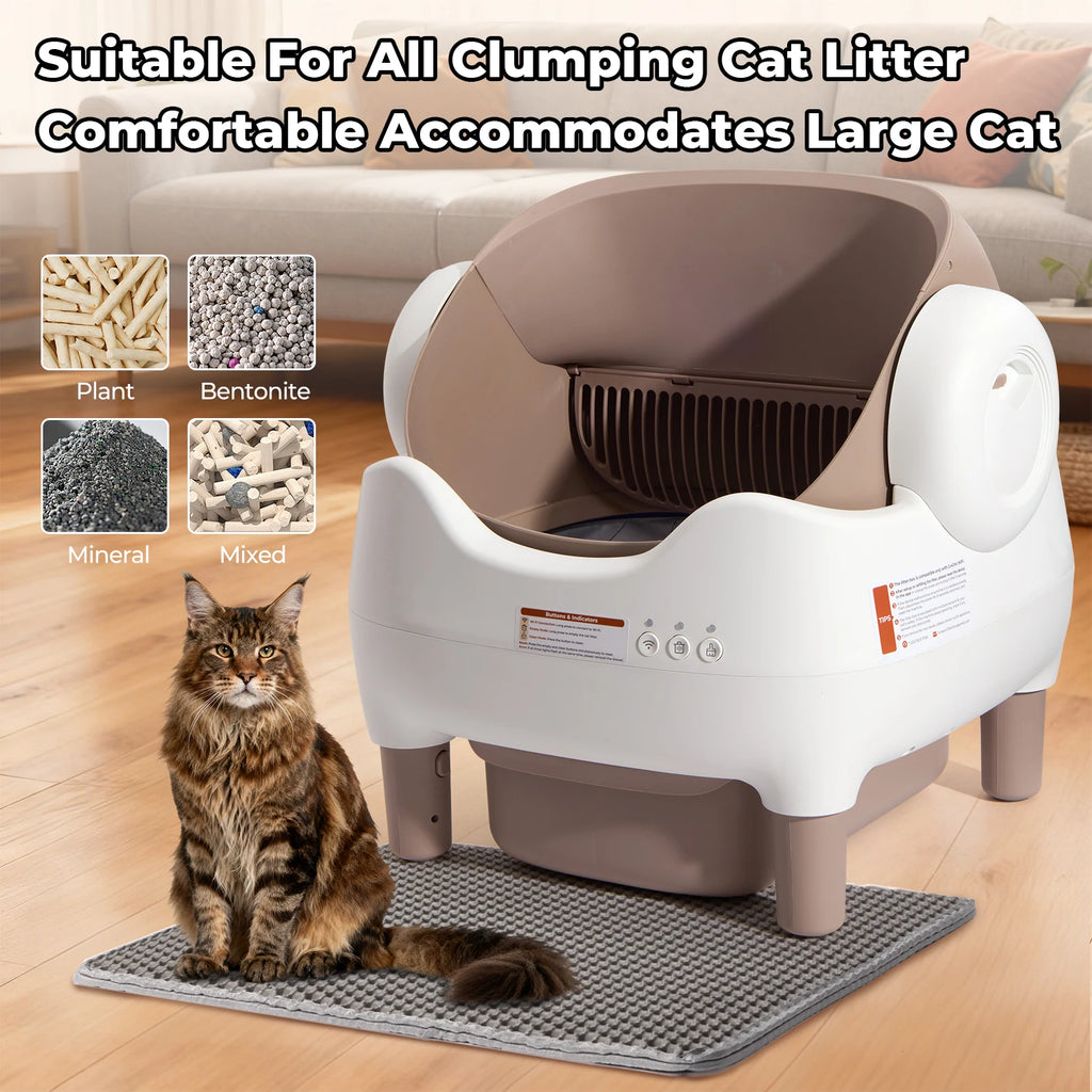 PurrSense™ Smart Self-Cleaning Cat Litter Box