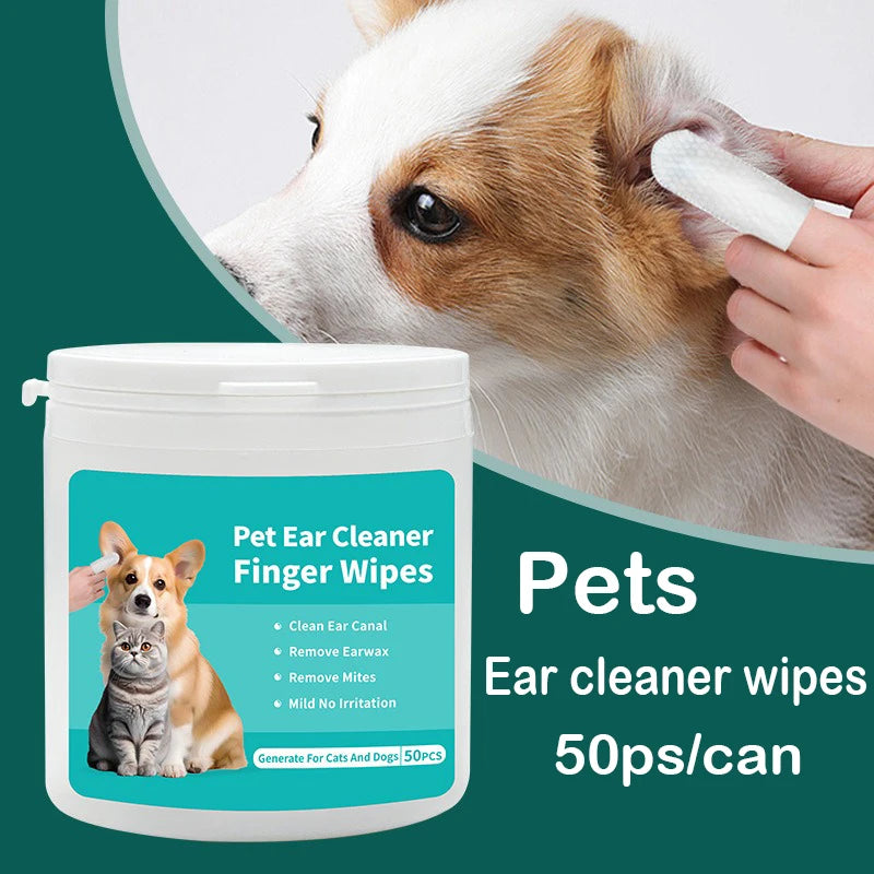 CleanSweep™ Pet Ear Cleaning Finger Wipes