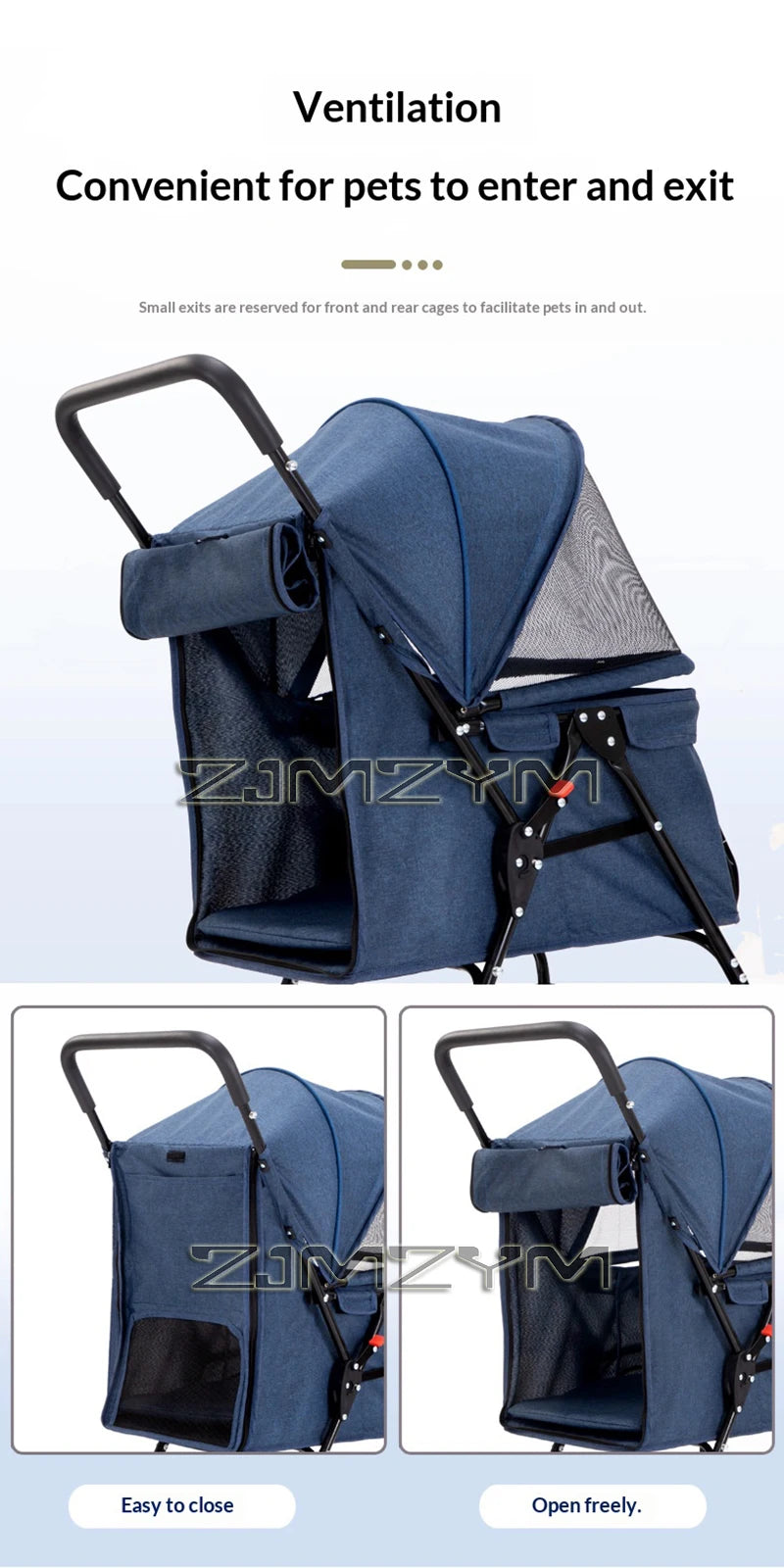 PawVoyage™ Foldable Pet Stroller