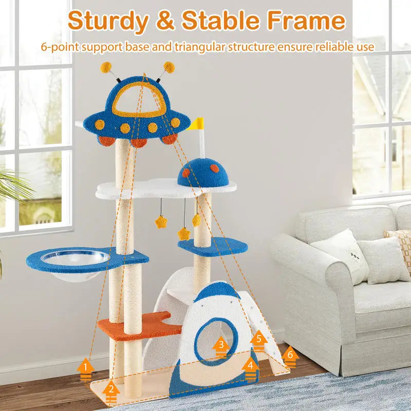 🚀 CosmoClimb™ Space Adventure Cat Tower