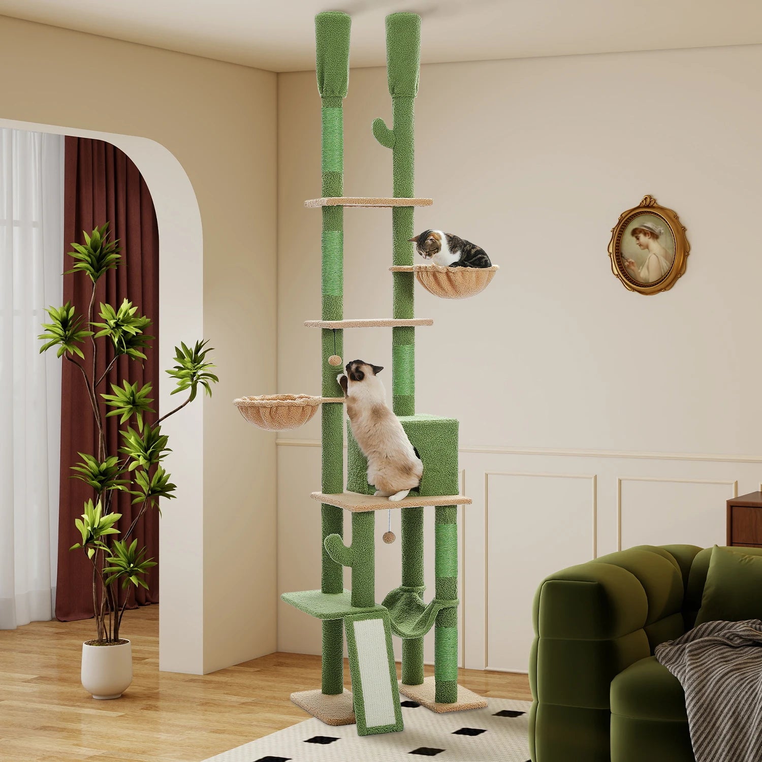 Desert Oasis™ Floor-to-Ceiling Cat Tower