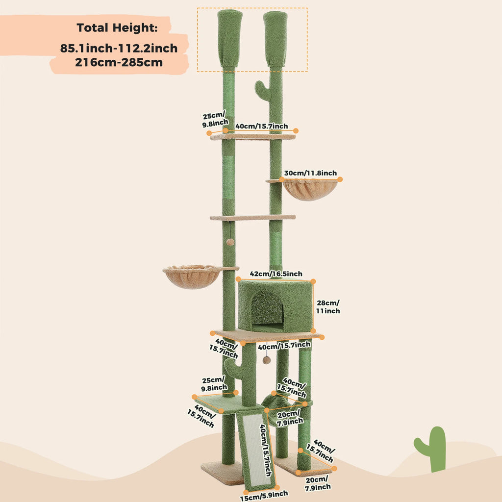 Desert Oasis™ Floor-to-Ceiling Cat Tower