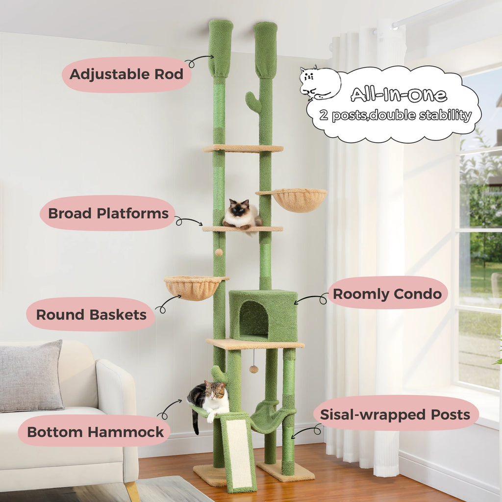 Desert Oasis™ Floor-to-Ceiling Cat Tower