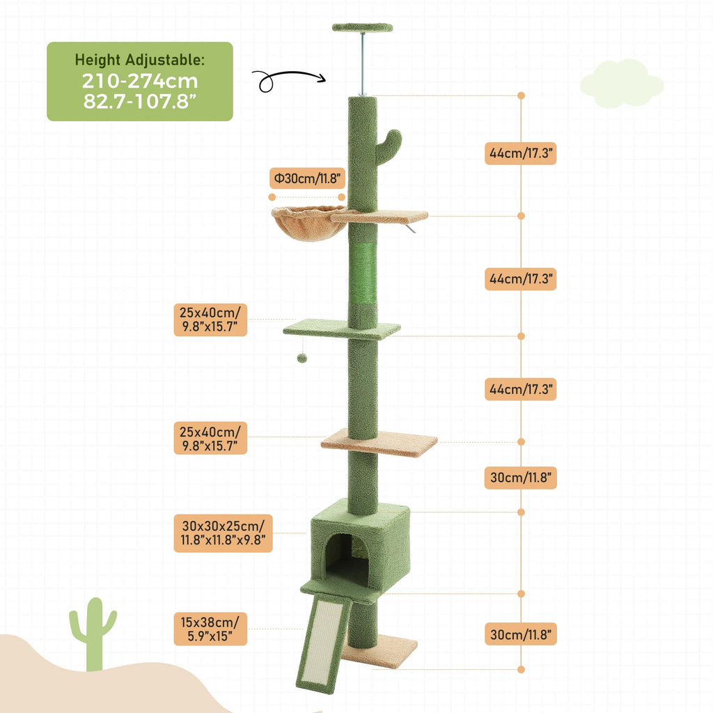 Desert Oasis™ Floor-to-Ceiling Cat Tower