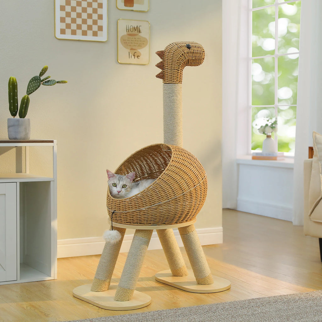 DinoDen™ Cat Condo & Scratcher