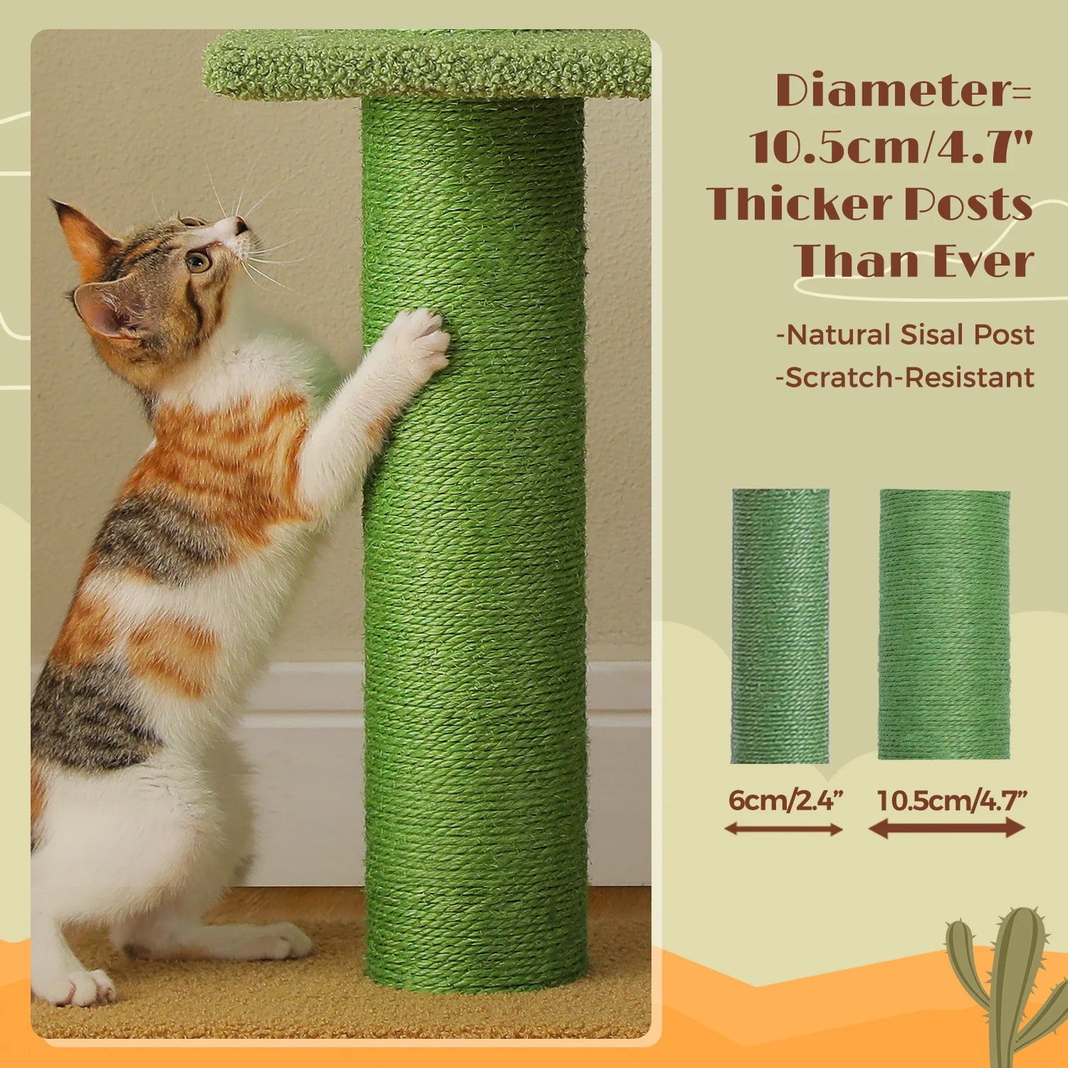 Desert Oasis™ Floor-to-Ceiling Cat Tower
