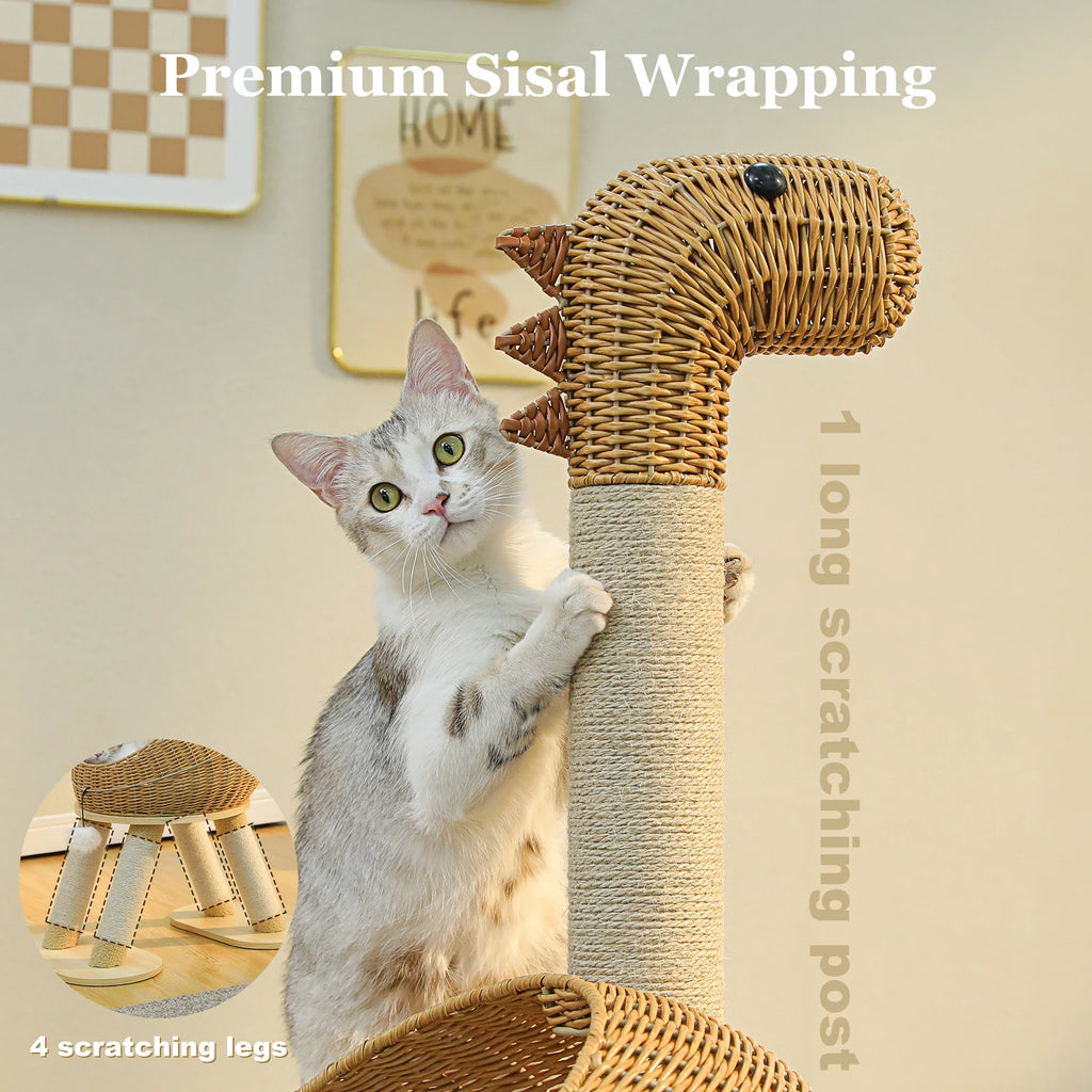 DinoDen™ Cat Condo & Scratcher
