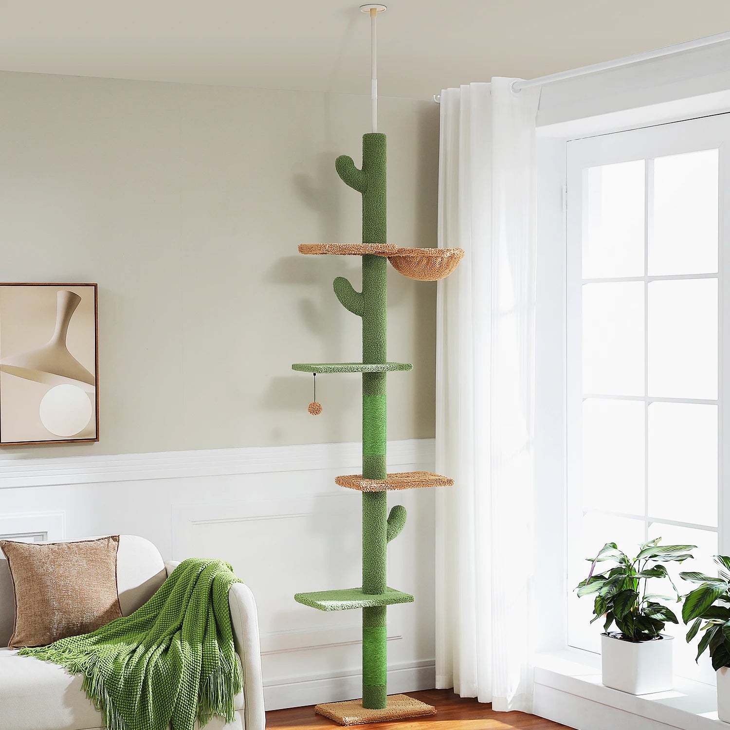 Desert Oasis™ Floor-to-Ceiling Cat Tower