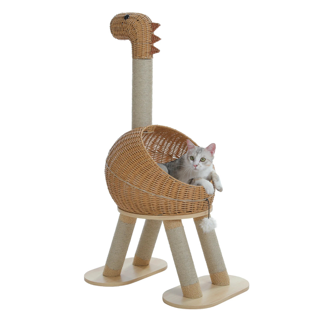 DinoDen™ Cat Condo & Scratcher