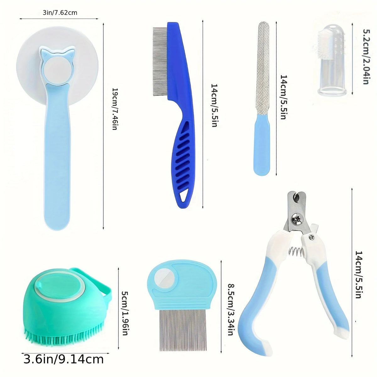 Complete Cat Care Grooming Kit - Tailvo