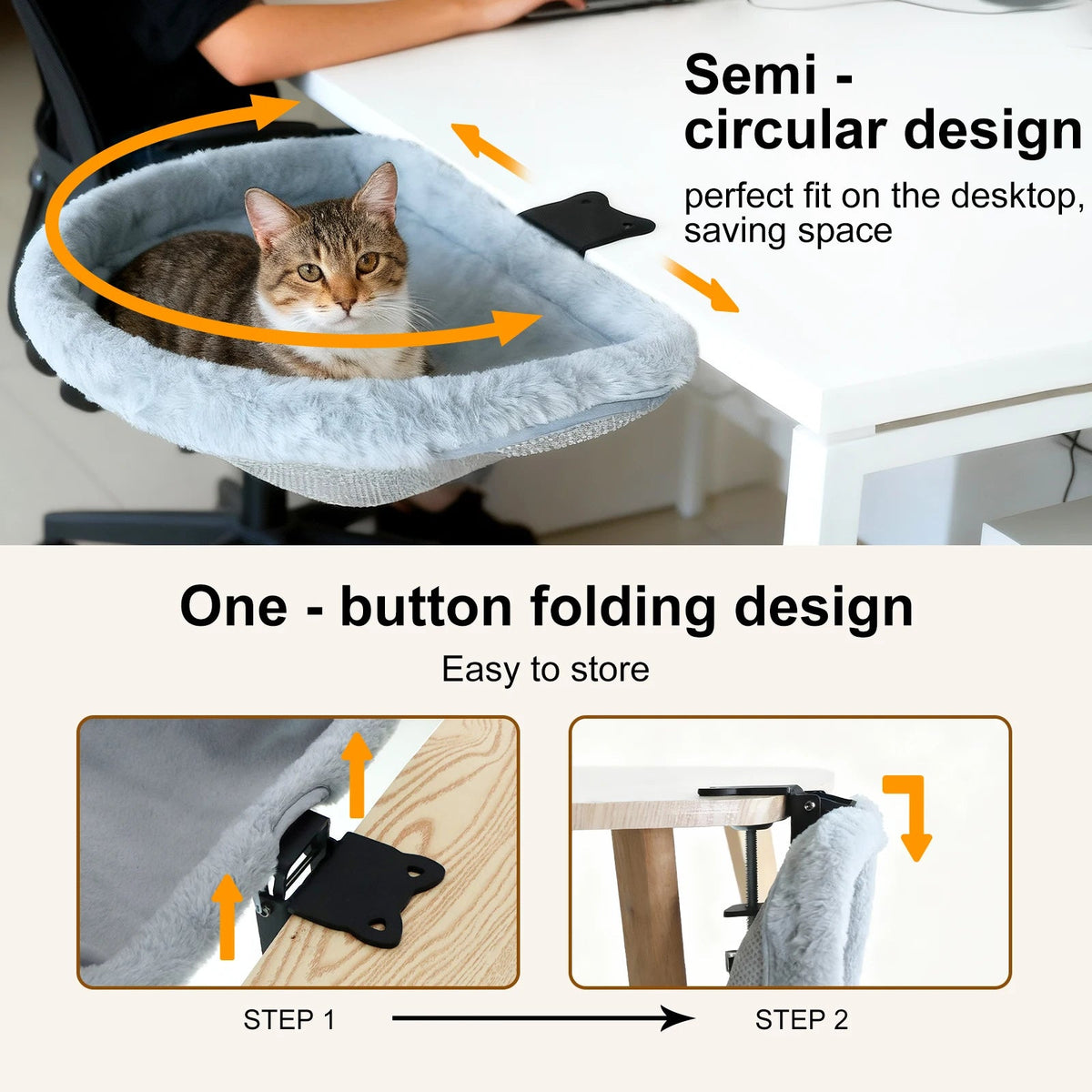 DeskDen™ Cat Hammock - Tailvo