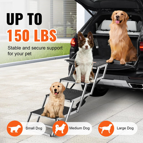 EasyStep™ Folding Dog Car Stairs - Tailvo