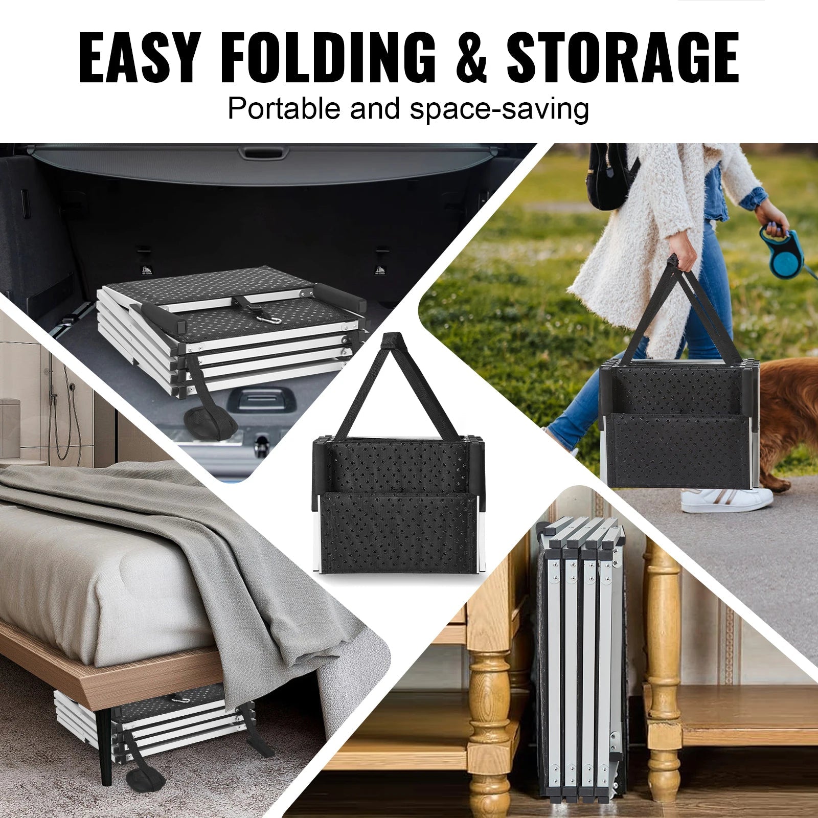 EasyStep™ Folding Dog Car Stairs - Tailvo