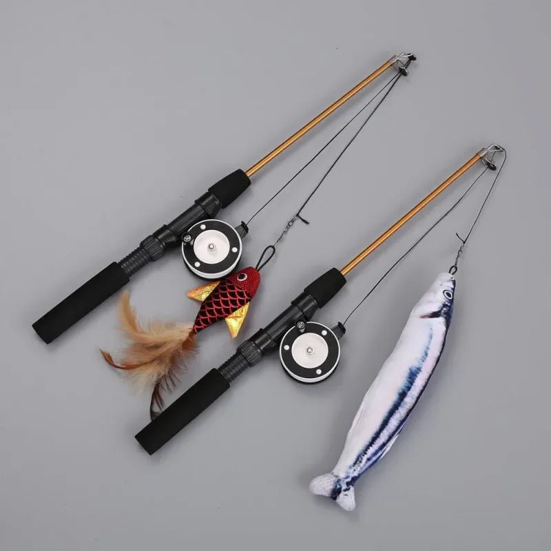 Feather Frenzy™ Retractable Cat Wand - Tailvo