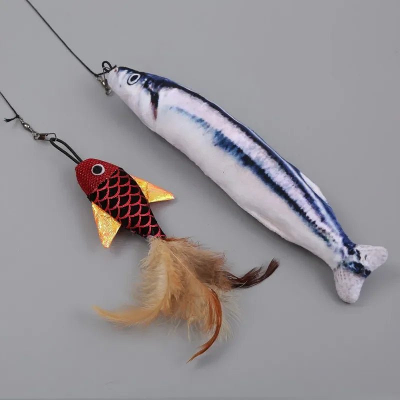 Feather Frenzy™ Retractable Cat Wand - Tailvo