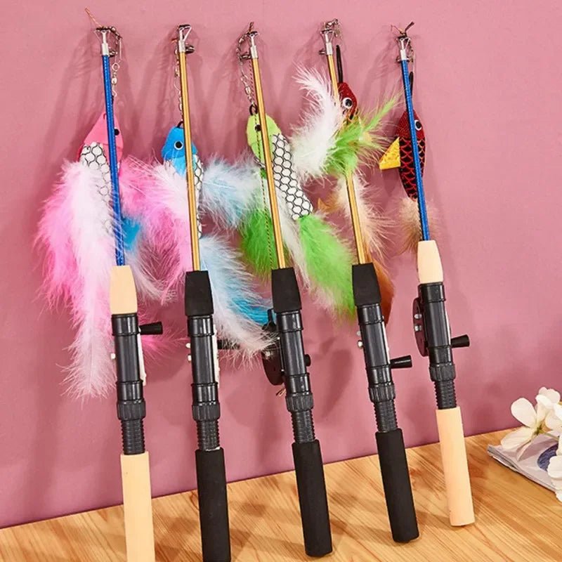Feather Frenzy™ Retractable Cat Wand - Tailvo