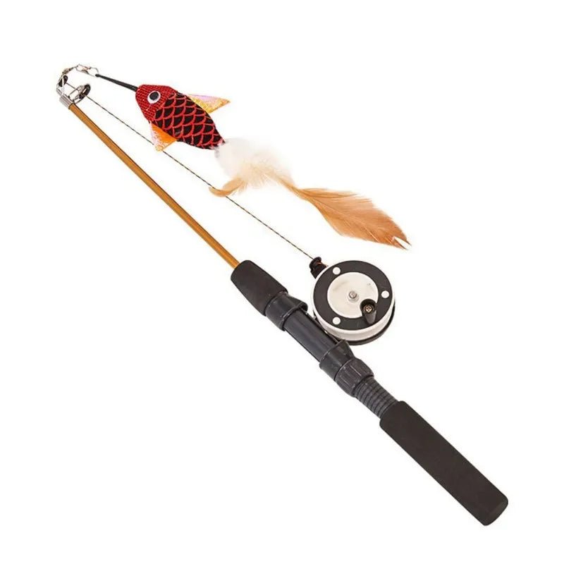 Feather Frenzy™ Retractable Cat Wand - Tailvo