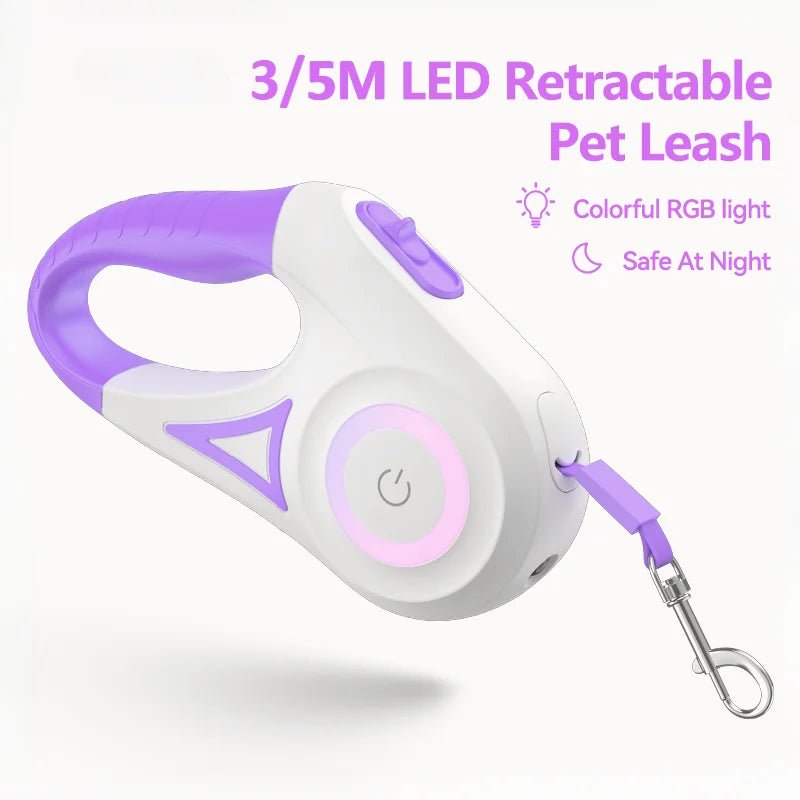 GlowGuide™ LED Retractable Dog Leash - Tailvo