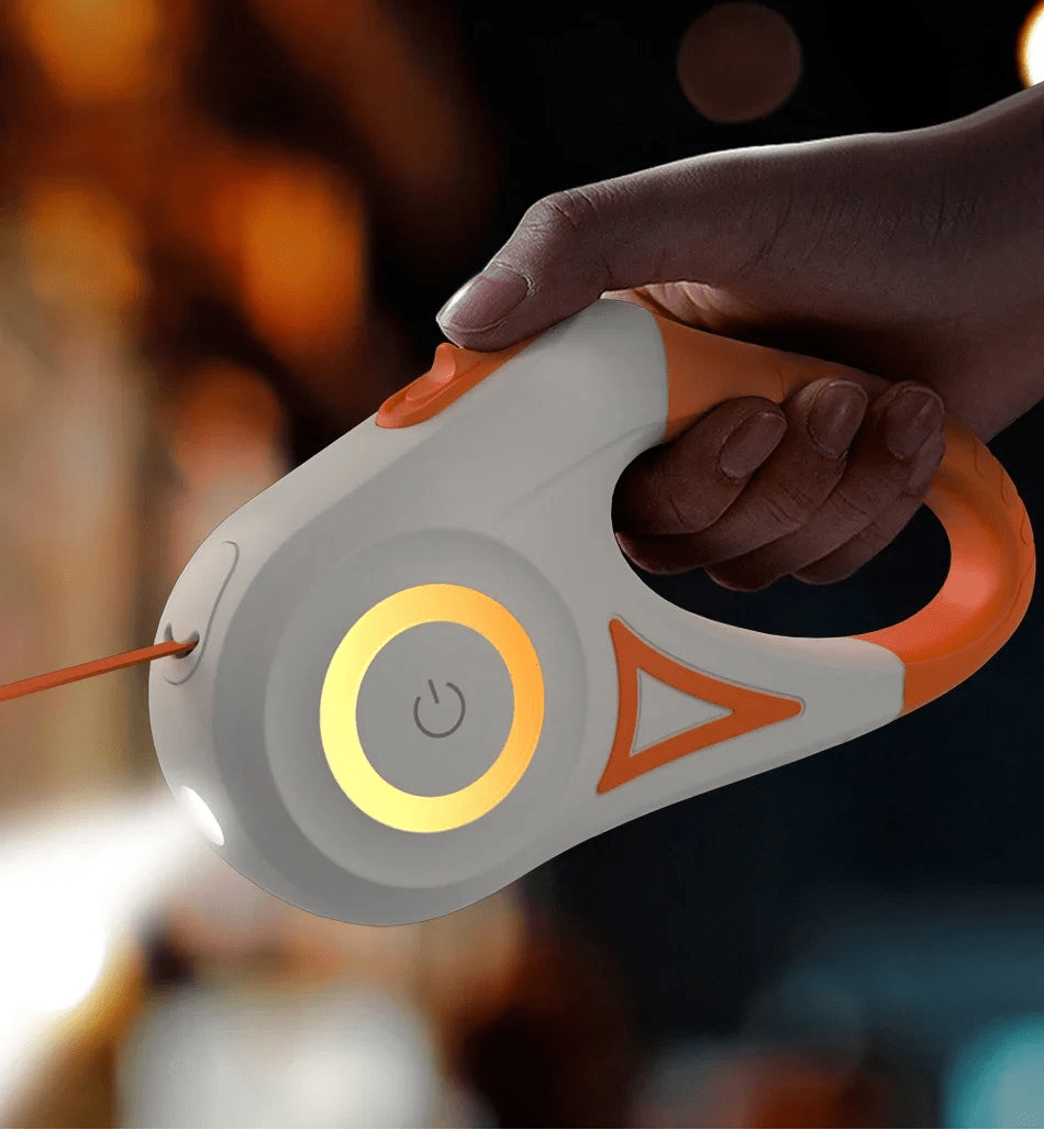 GlowGuide™ LED Retractable Dog Leash - Tailvo