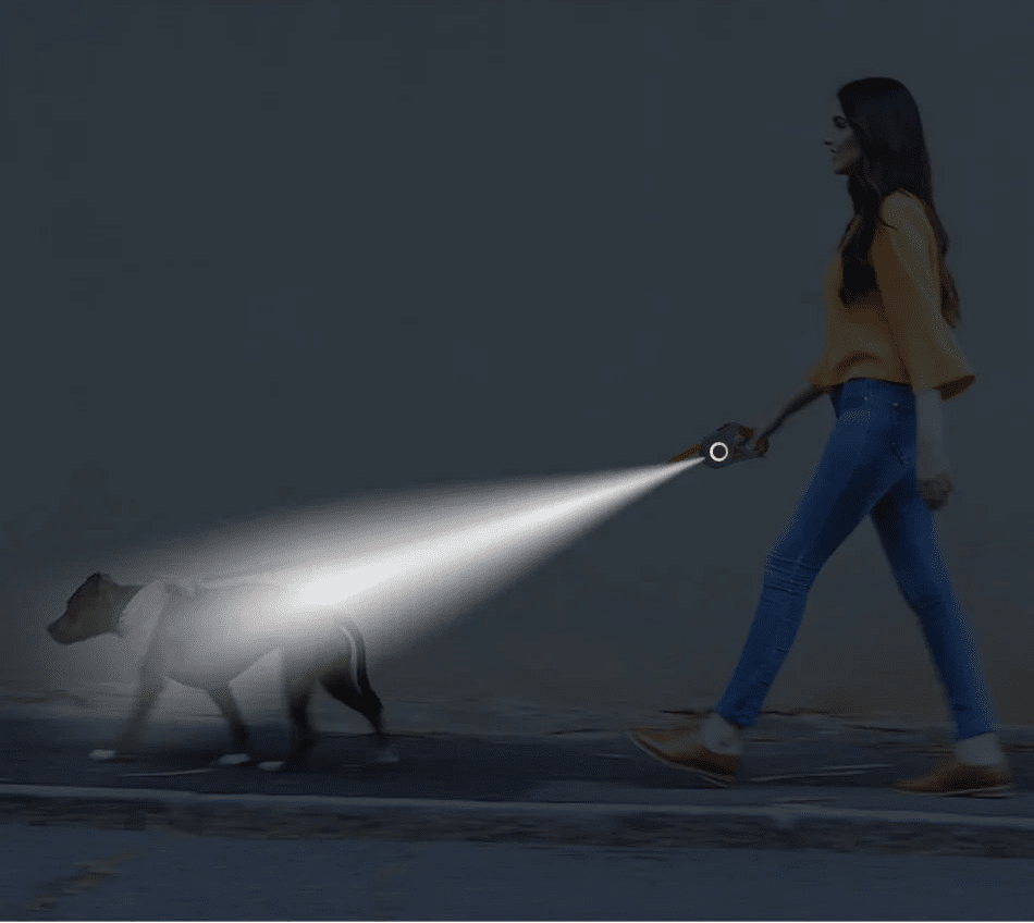 GlowGuide™ LED Retractable Dog Leash - Tailvo