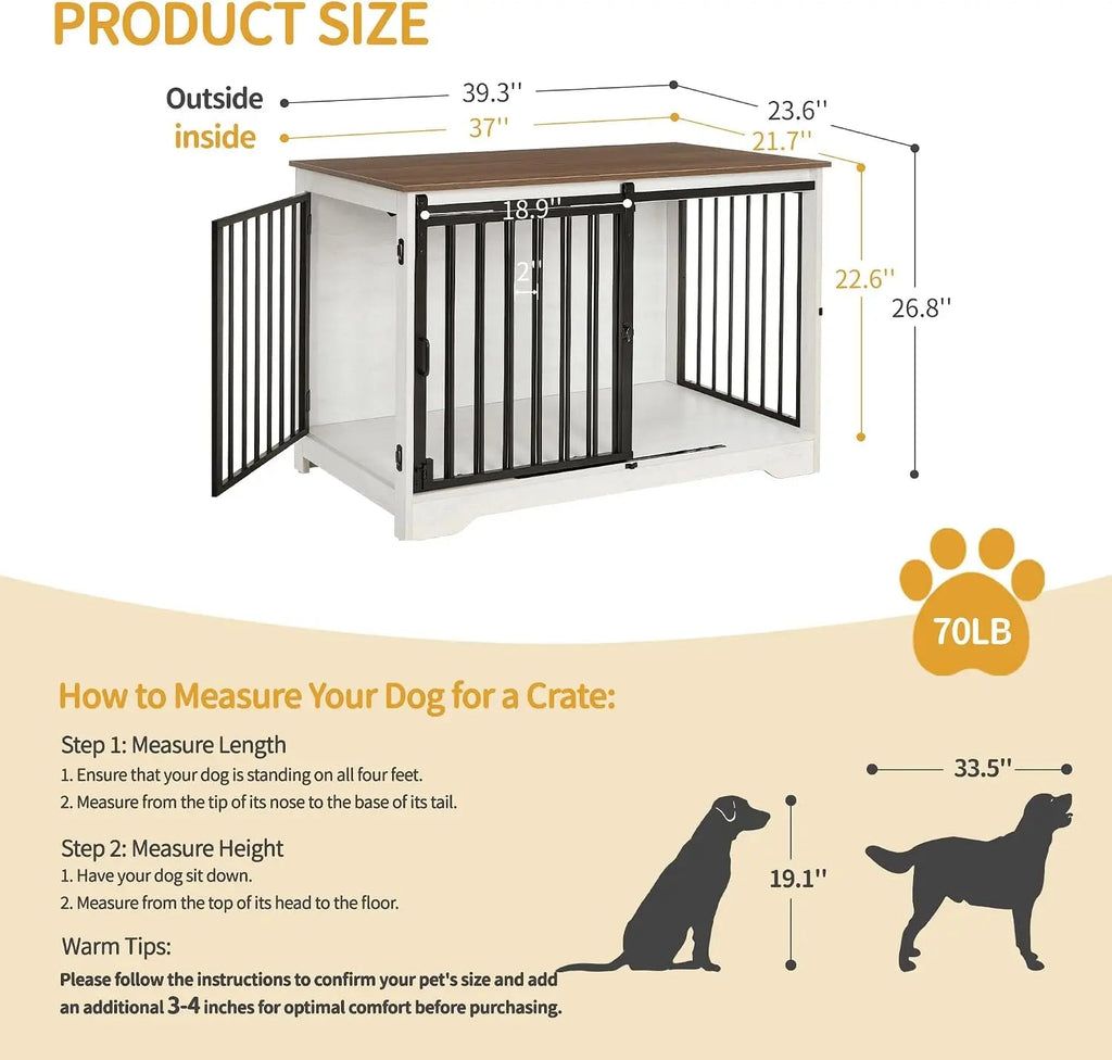 Haven Furniture Dog Crate End Table - Tailvo