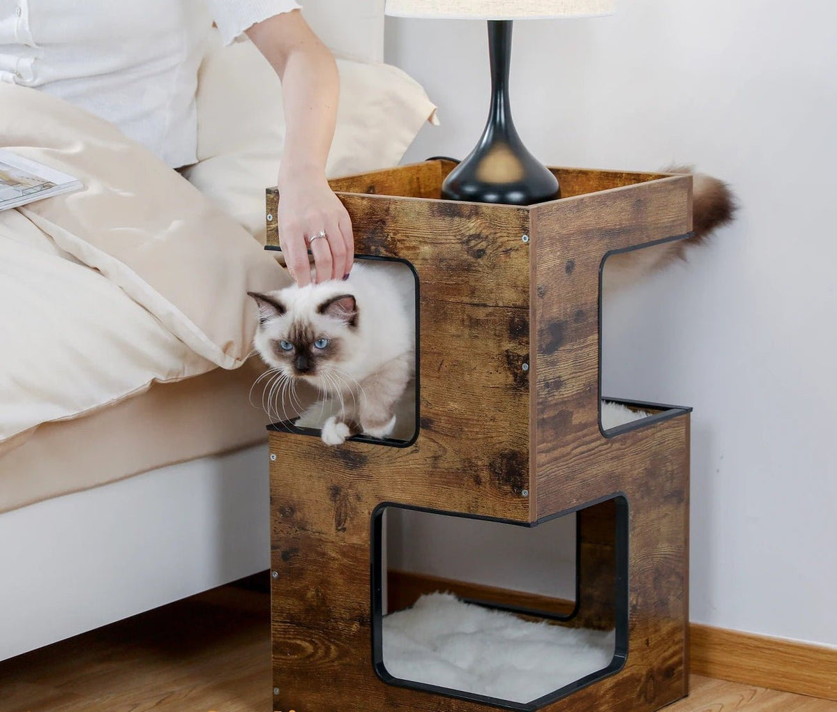 Hideaway Side Table Cat Condo - Tailvo