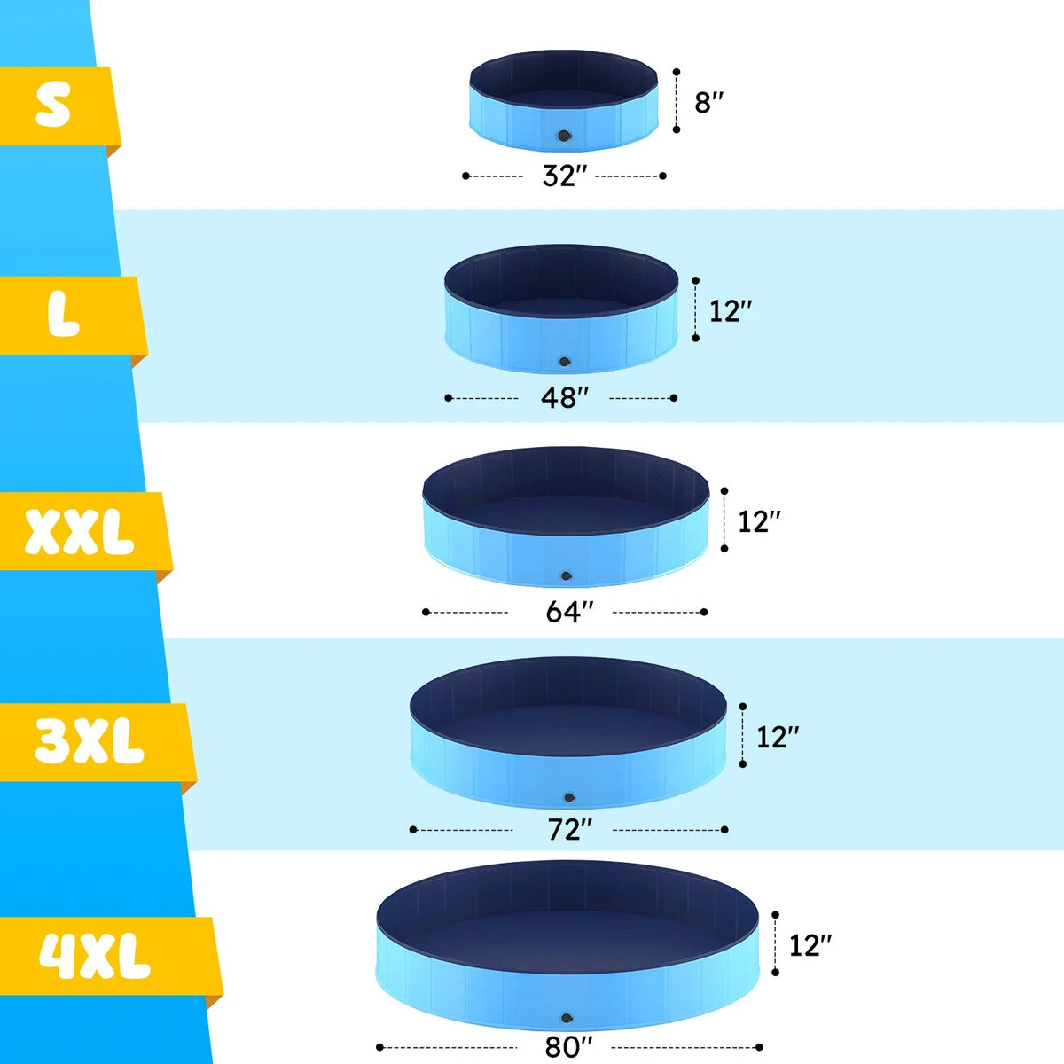 SplashPaws™ Foldable Dog Pool & Bath - Tailvo