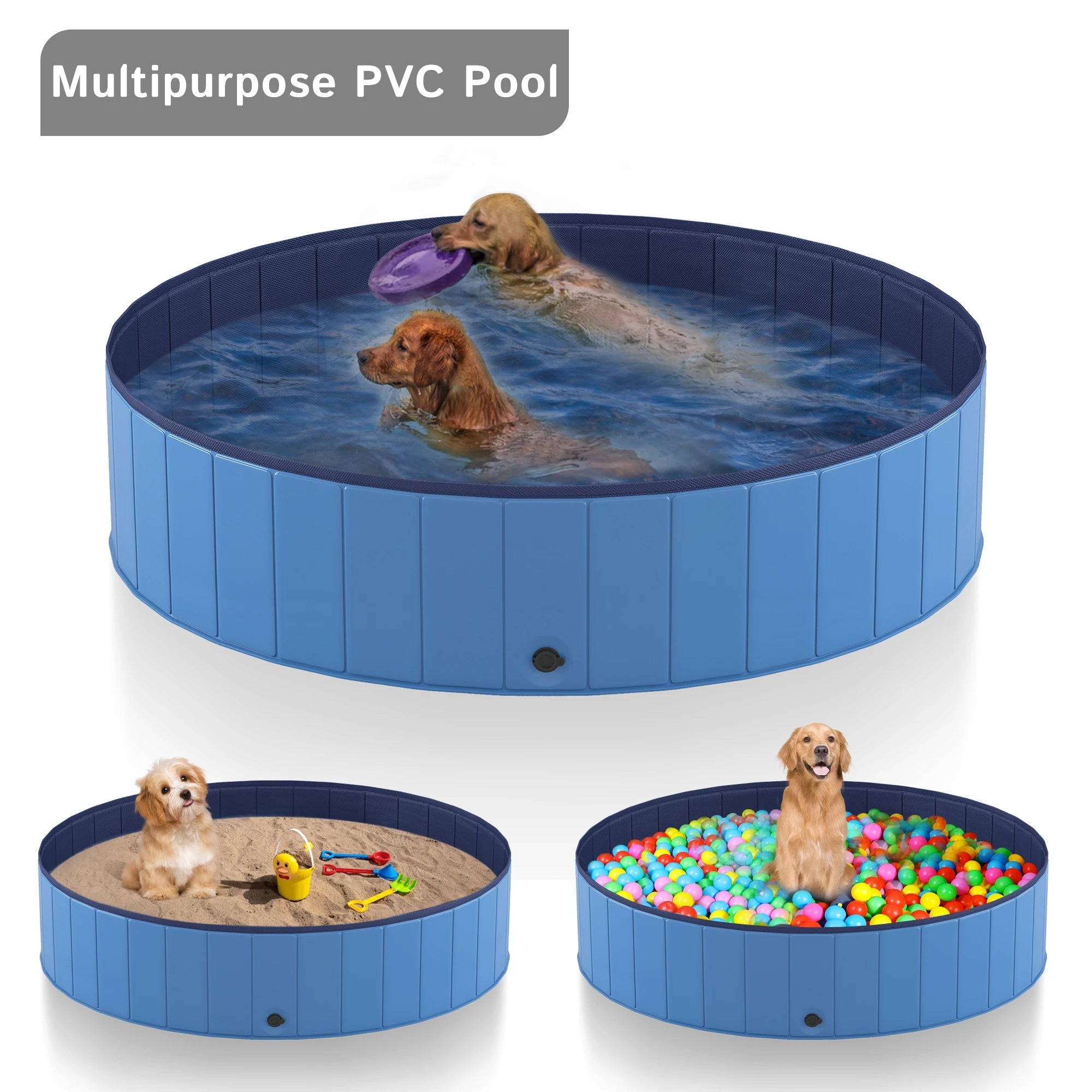 SplashPaws™ Foldable Dog Pool & Bath - Tailvo
