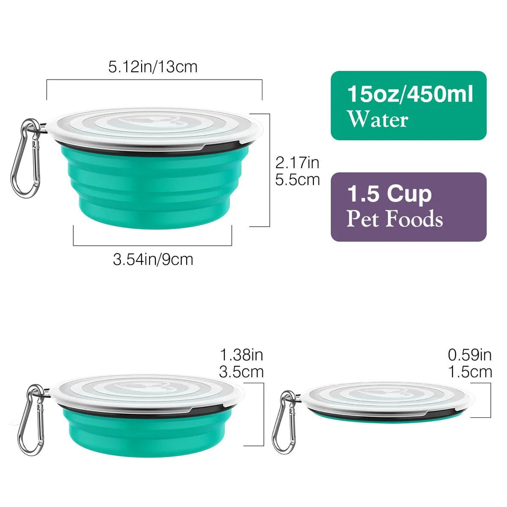 TrailBowl™ Collapsible Travel Bowl Set - Tailvo